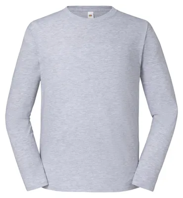 Immagine prodotto di Fruit of the Loom - Maglietta "Iconic" per uomo/donna unisex a maniche lunghe LT1786 (S) (grigio melange)