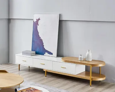 Immagine prodotto di rtv cassettiera bassa scaffali cassettiera tavolo soggiorno legno design