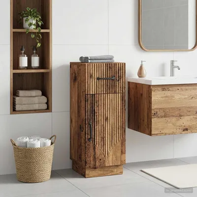 Image de Armoire de salle de bain pratique en bois