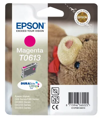Image de Epson C13T06134010 Cartouches d'impression jet d'encre Epson magenta, 250 pages, C13T06134010