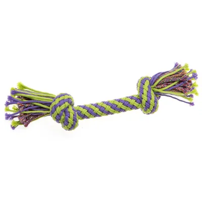 Produktbild von COMFY Robustes Hundespielzeug KANAT 2 | 30cm Zerrseil mit Knoten | Apportieren & Ziehen | Für alle Hunderassen | Langlebig