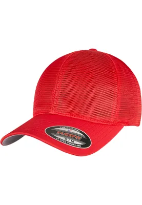 Produktbild von FLEXFIT 360 | Flexfit 360 Omnimesh Cap, Ohne Verschluss - Farbe: Red - Größe: S/M