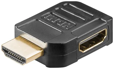Produktbild von Goobay HDMI™ Adapter, vergoldet, HDMI™-Buchse (Typ A) > HDMI™-Stecker (Typ A) 90°