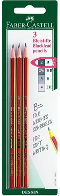 Produktbild von Faber Castell Bleistift Goldfaber B 3er