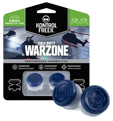 Obrázek produktu pro KontrolFreek ovladače pro Call of Duty: Warzone, určené pro Xbox One a Xbox Series X | 2 vysoké ovladače, hybridní typ | Modrá/šedá barva