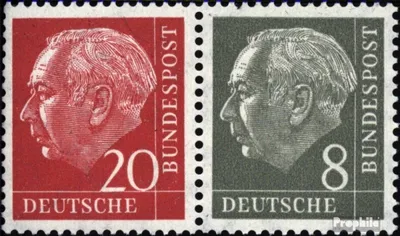 Produktbild von Briefmarken BRD (BR.Deutschland) 1958 Mi W23X postfrisch