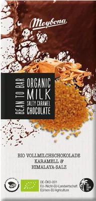 Produktbild von Meybona  Schokolade VOLLMILCH & SALTY CARAMEL, 100g