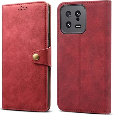 Obrázek produktu pro Lenuo Leather flipové pouzdro pro Xiaomi 13 červená