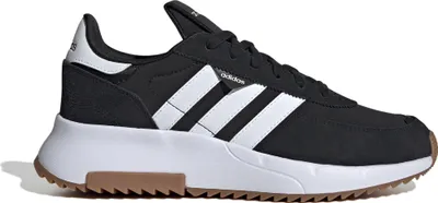 A studio shot of a single Adidas sneaker.