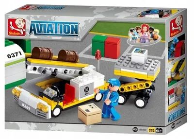 Produktbild von Sluban Bausatz Frachtflugzeug Flughafen 222 Teile