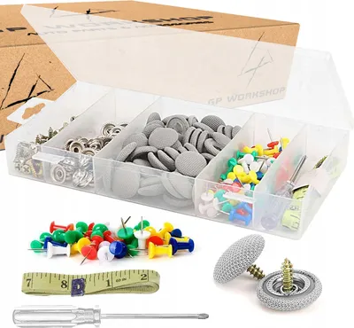 Immagine prodotto di Kit di riparazione del rivestimento del tetto dell'auto, kit di riparazione da 75 pezzi!
