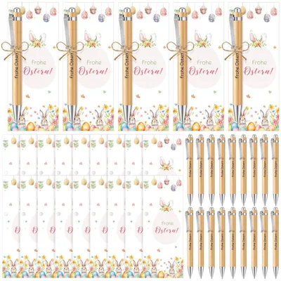Image de 18 coffrets cadeaux Pasen comprenant des marque-pages et des stylos