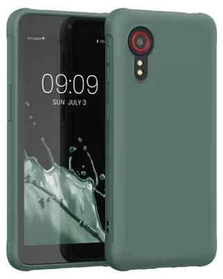 Produktbild von kwmobile Handyhülle für Samsung Galaxy Xcover 5 Hülle - TPU Case - Kabelloses Laden - Schutzhülle Cover in Blaugrün