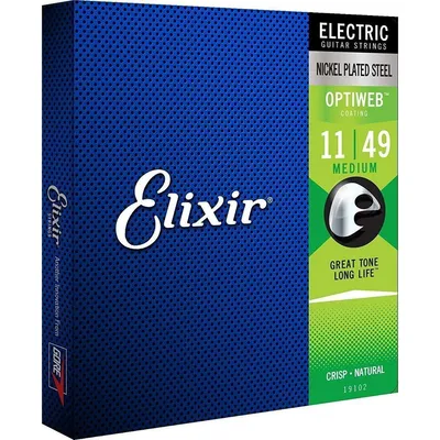 Image de Elixir 19102 Optiweb 11-49 - Cordes pour guitare électrique