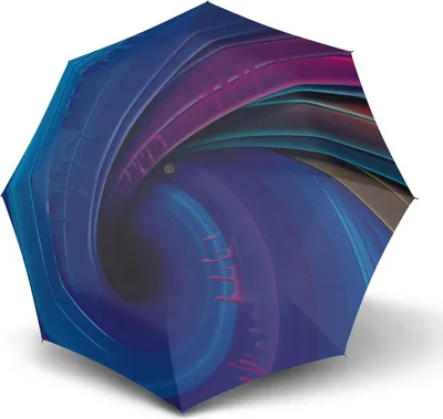 Produktbild von Knirps Taschenregenschirm Regenschirm T.200 Medium Duomatic Fashion Tornado mehrfarbig