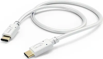 Image de Hama Câble de charge/données USB Type-C vers Type-C 1m blanc