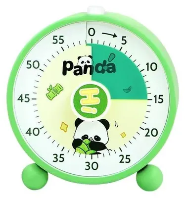 Produktbild von Visueller Timer für Kinder, 60-Minuten Countdown für Klassenzimmer Büro Küche, Schreibtisch Timer Kinder Zeitmanagement Tools mit leisem Betrieb (Grün)