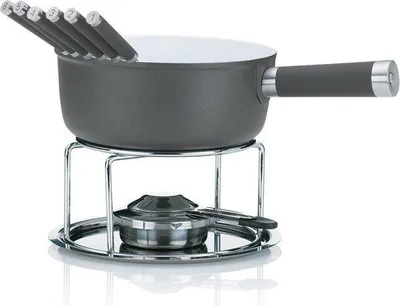 Produktbild von Famanu Käsefondue-Set 10-teilig mit keramischer Antihaftbeschichtung – Verschiedene Farben