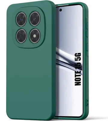 Image de Coque pour Xiaomi Redmi Note 15 5G/4G, Protection Silicone Liquide Slim Anti-Rayures - Vert Nuit