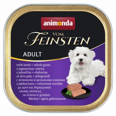 Obrázek produktu pro Animonda Vom Feinsten mokré krmivo pro psy 150g s jehněčím masem a obilovinami
