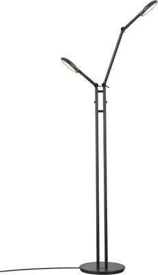 Produktbild von Bend Double LED-Stehlampe Leselampe Schwarz