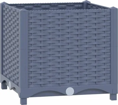 Produktbild von （Saisonschlussverkauf）Hochbeet/Garten-Pflanzgefäß（1 pc) - modernen Design - Blumentöpfe - 40x40x38 cm Polypropylen - Beete NeuMöbel15943
