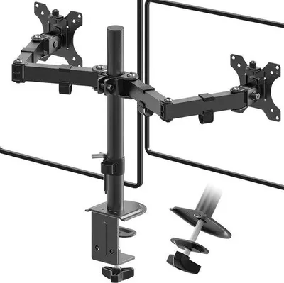 Produktbild von Höhenverstellbarer Doppelmonitorarm für 13-32 Zoll Ultrabreitbildschirme