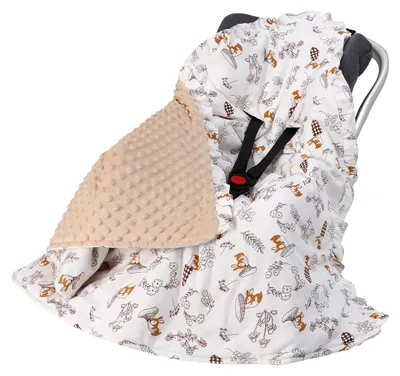 Productafbeelding van Wikkeldeken - Baby - Dubbelzijdig - 90 x 90 cm - Katoen