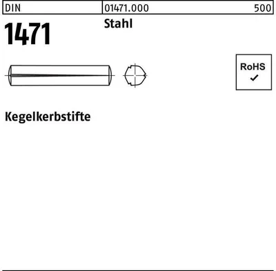 Produktbild von Reyher  1471 Kerbstifte 8x30 (100 Stück)