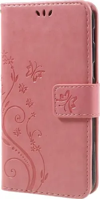 Produktbild von Samsung Galaxy A5 (2017) Hülle - Coverup Blumen & Schmetterlinge Klapphülle - Pink