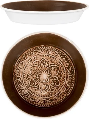 Productafbeelding van Tantar Tafel 18 cm, oranje, in oosterse stijl, handgemaakt van metaal