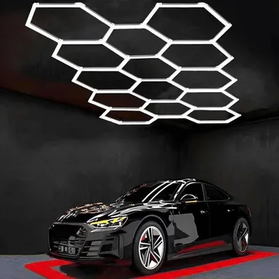 Image de Kit 14 éclairages LED Hexagonal 370.5W - 110lm/W - Blanc Froid 6000K - 8000K