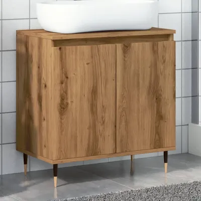 Produktbild von "2026 Promotion" Badschrank - Badregal - Artisan-Eiche 58x33x60 cm - Holzwerkstoff - Badezimmer CC31797