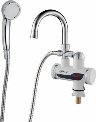Obrázek produktu pro Ohřívač vody se sprchou Rosberg R57100CWS, 3300 W, Až 60 °C, Sprchová hlavice, Bílá