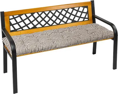 Obrázok produktu pre Prešívaný sedák na lavicu – 40 x 150 cm – hnedý