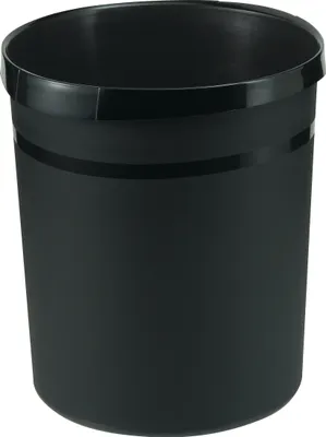 Image de HAN 18198-13 Corbeille à papier GRIP KARMA - 18 litres, ronde, 100% matériau recyclé, noir écologique
