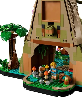 Produktbild von LEGO The Legend of Zelda Deku-Baum 2-in-1, Bauset mit 4 Minifiguren zum Sammeln, Modell zum Umgestalten und Ausstellen, Geschenk und Sammlerstück für erwachsene Sammler und Fans 77092