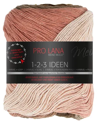 Produktbild von Pro Lana 1-2-3 IDEEN 100 g Sommergarn mit einzigartigem Farbverlauf Farbe 011 - wüste