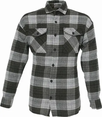Produktbild von Flanellhemd H-263 Flanellhemd Kariert Hemd Holzfällerhemd Herren Holzfäller Baumwolle Navygrün 2XL