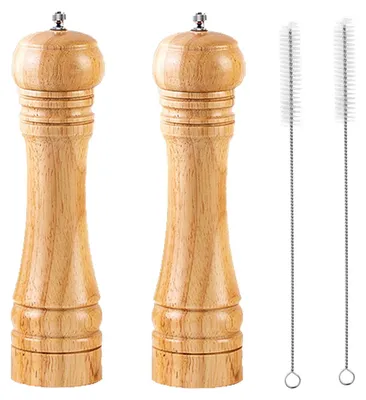 Pfeffermühle-Set aus Holz, 2 Stück, 20 cm, Keramikmahlwerk