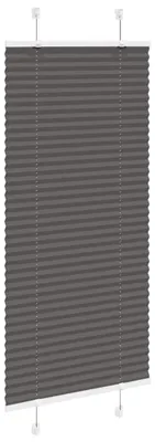 Produktbild von vidaXL Plissee Schwarz 55x150 cm Stoffbreite 54,4 cm Polyester