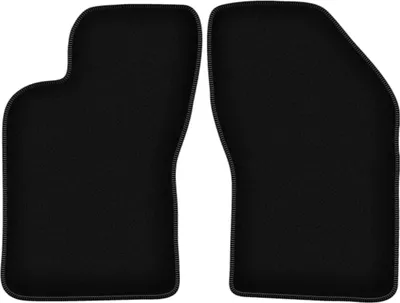 Produktbild von Wielganizator Velours-Autoteppiche vorne – passend für Fiat Coupe I (Coupe, Bj. 1994-2000) –  schwarz, passgenau, mit Befestigungen set 2 Stk.