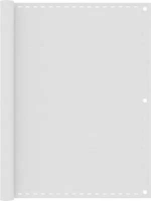 Image de The Living Store Pare-vue balcon blanc 120x500 cm HDPE