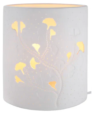 Obrázok produktu pre GILDE Lampa Ellipse Ginkgo - biela - v. 20cm x š. 17cm