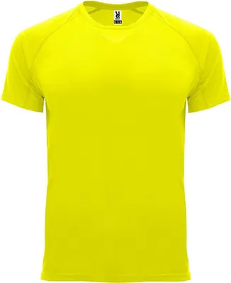 Immagine prodotto di Roly Sport CA0407 | T-shirt Bahrain con maniche raglan - Colore: Fluor Yellow 221 - Taglia: M
