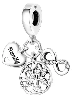Image de Pendentif charm en argent - Argent sterling 925 - Forme de cœur