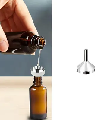 Productafbeelding van Mini-trechter – Kleinere trechter – Compacte trechter – Zilverkleurig – 1,8 cm diameter – 1 stuk – CHPN