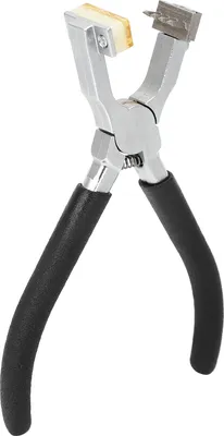 Image de Pince à découper les trous en acier inoxydable Pince à bec plat Pince à main en cuir