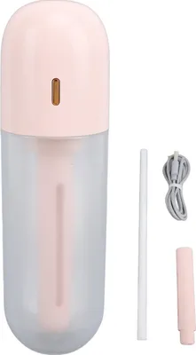 Obrázok produktu pre Zvlhčovač vzduchu, USB dobíjateľný, hmla, zvlhčujúci, prenosný, do spálne, kancelárie, na stôl, na cestovanie, 100 ml nádrž, svetločervený