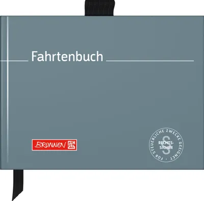 Produktbild von BRUNNEN Fahrtenbuch A6 40 Blatt Hardcover 1010143